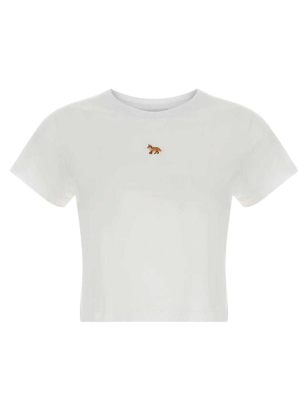 T-shirt en coton blanc Maison Kitsuné