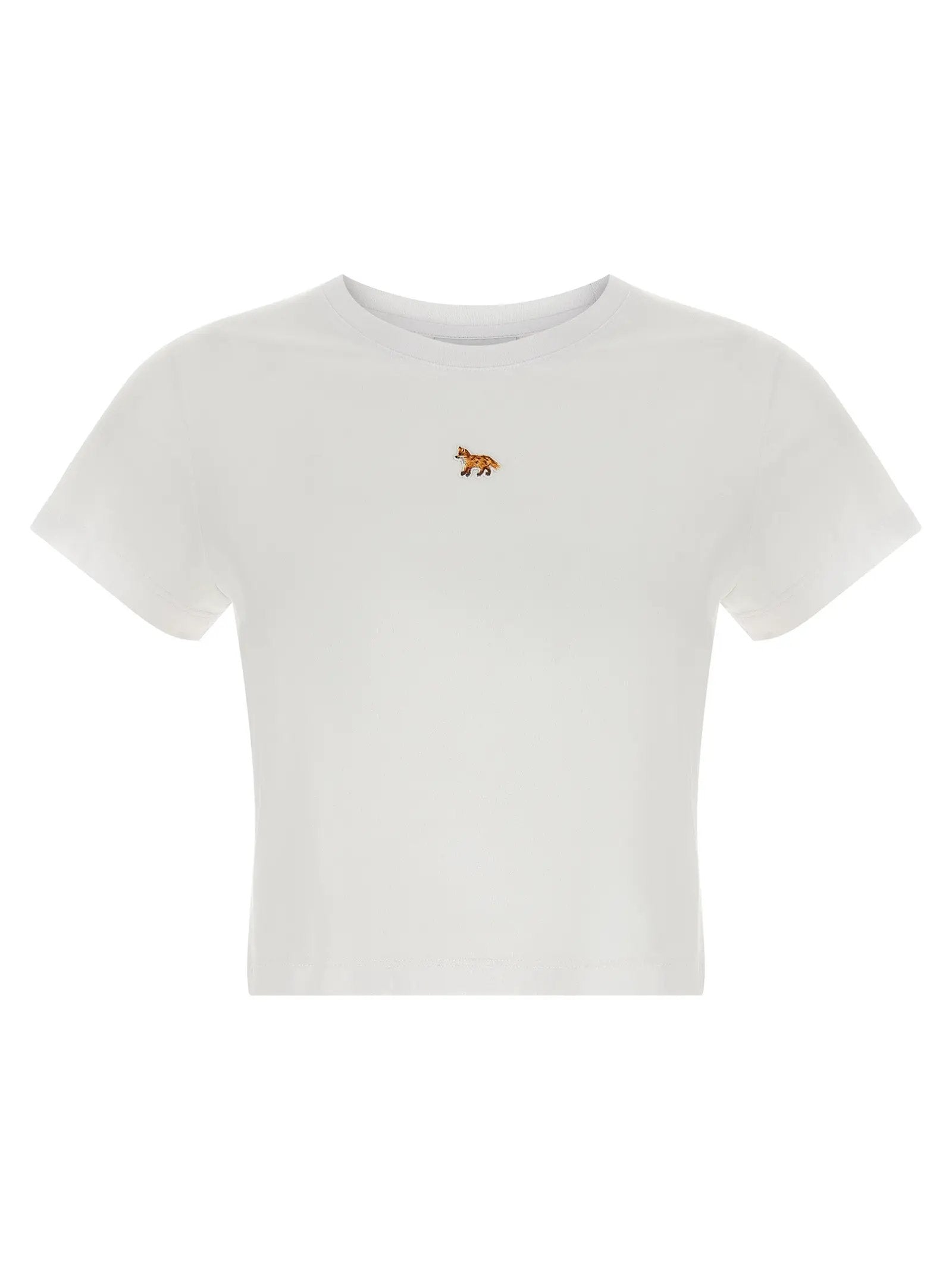 T-shirt en coton blanc Maison Kitsuné