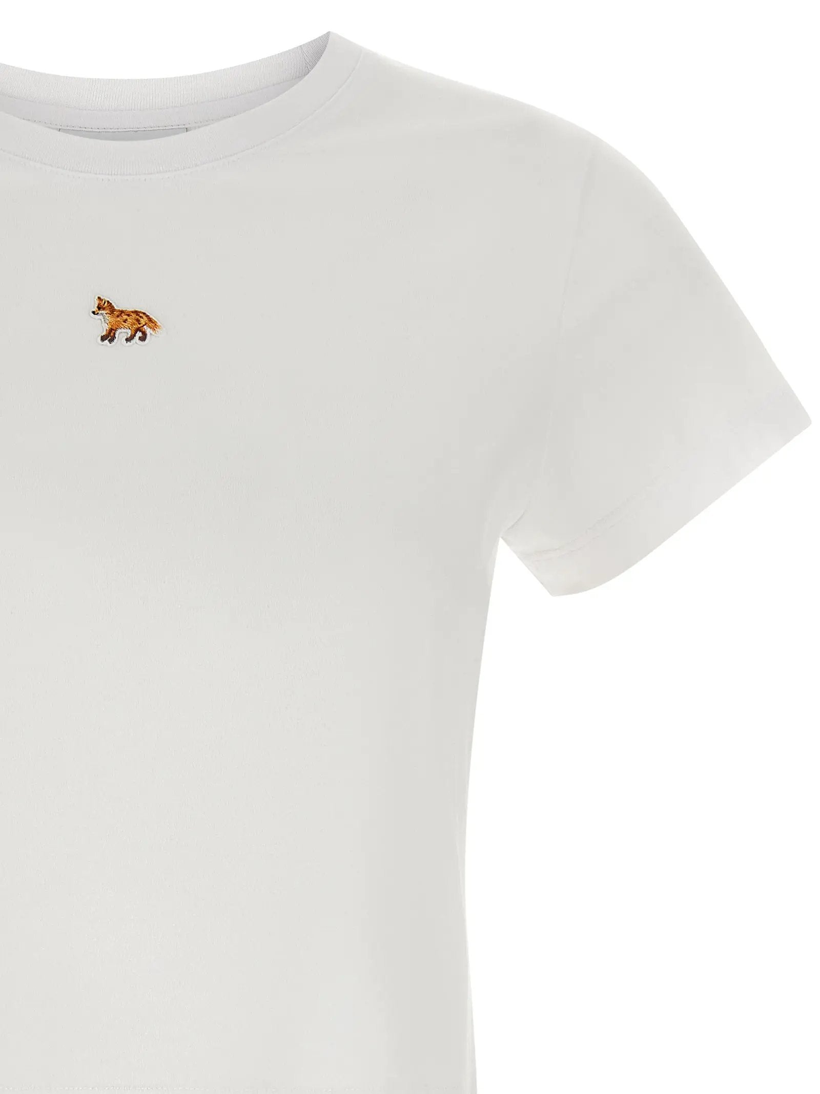 T-shirt en coton blanc Maison Kitsuné