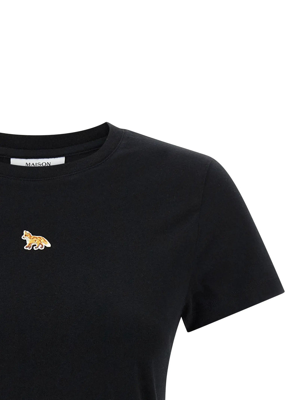 Maison Kitsuné Black Cotton T-Shirt