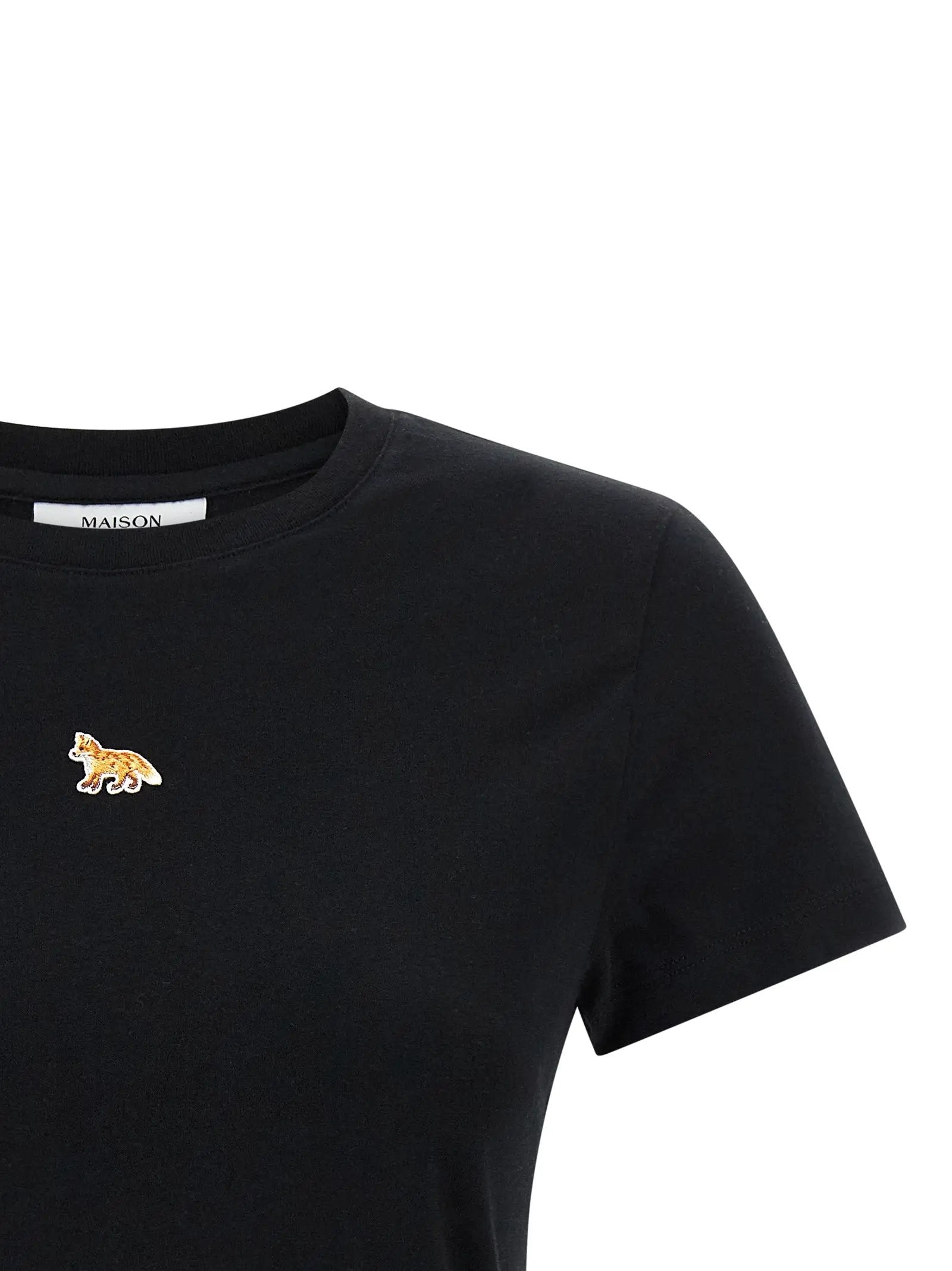 Maison Kitsuné Black Cotton T-Shirt