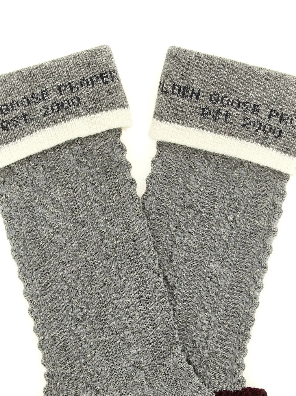 Golden Goose Gray Cotton Socks