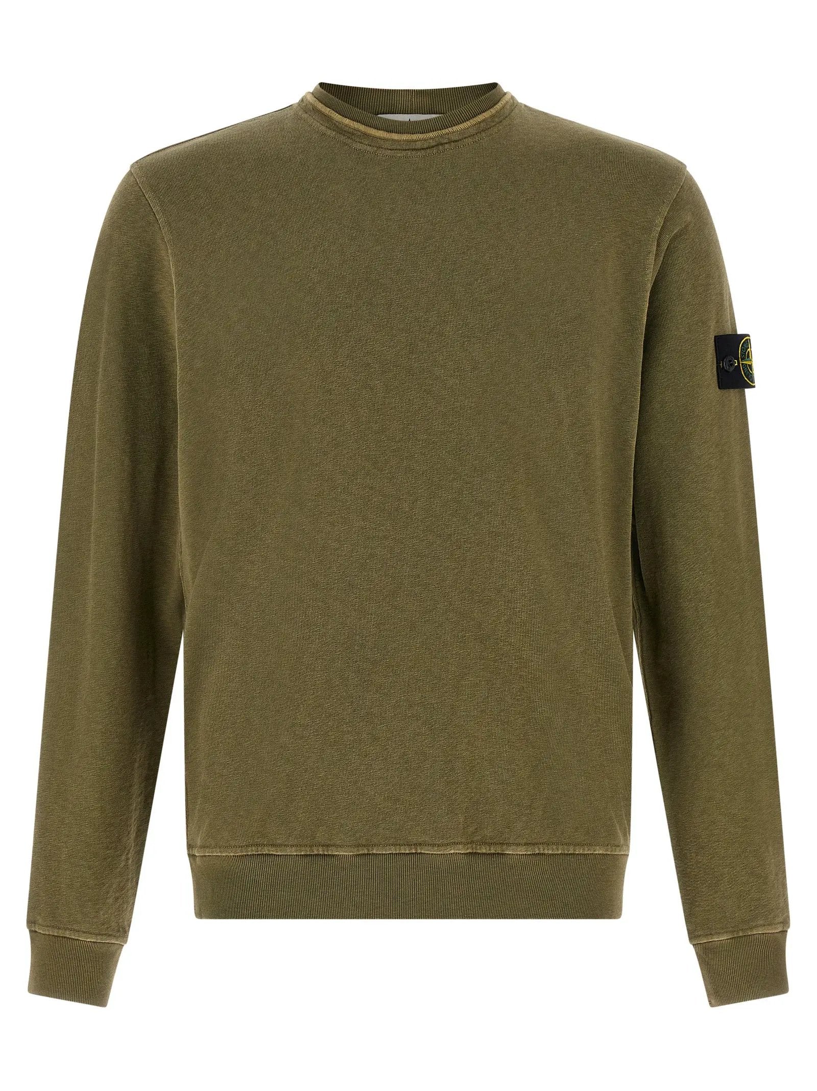 Stone Island Bicolor Cotton Sweatshirt