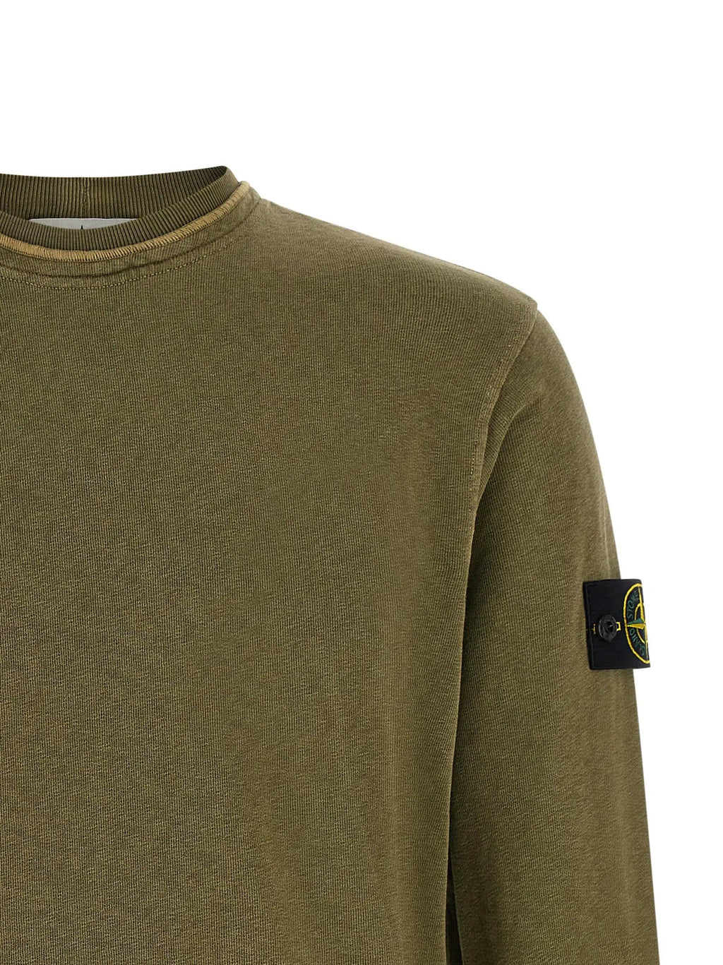 Stone Island Bicolor Cotton Sweatshirt
