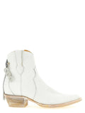 Comme Des Garçons White Cowhide Chelsea Boots