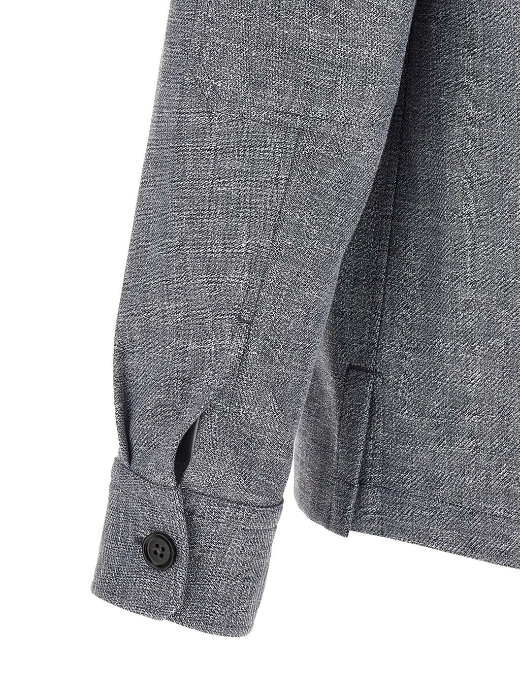 ZEGNA Blue Linen Blouse
