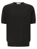 MA'RY'YA Black Cotton Cardigan
