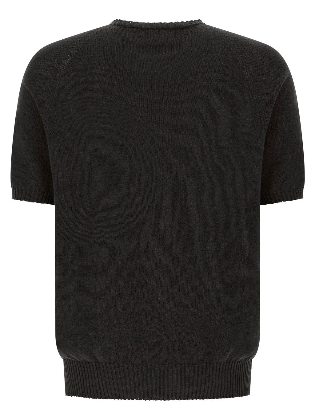 MA'RY'YA Black Cotton Cardigan