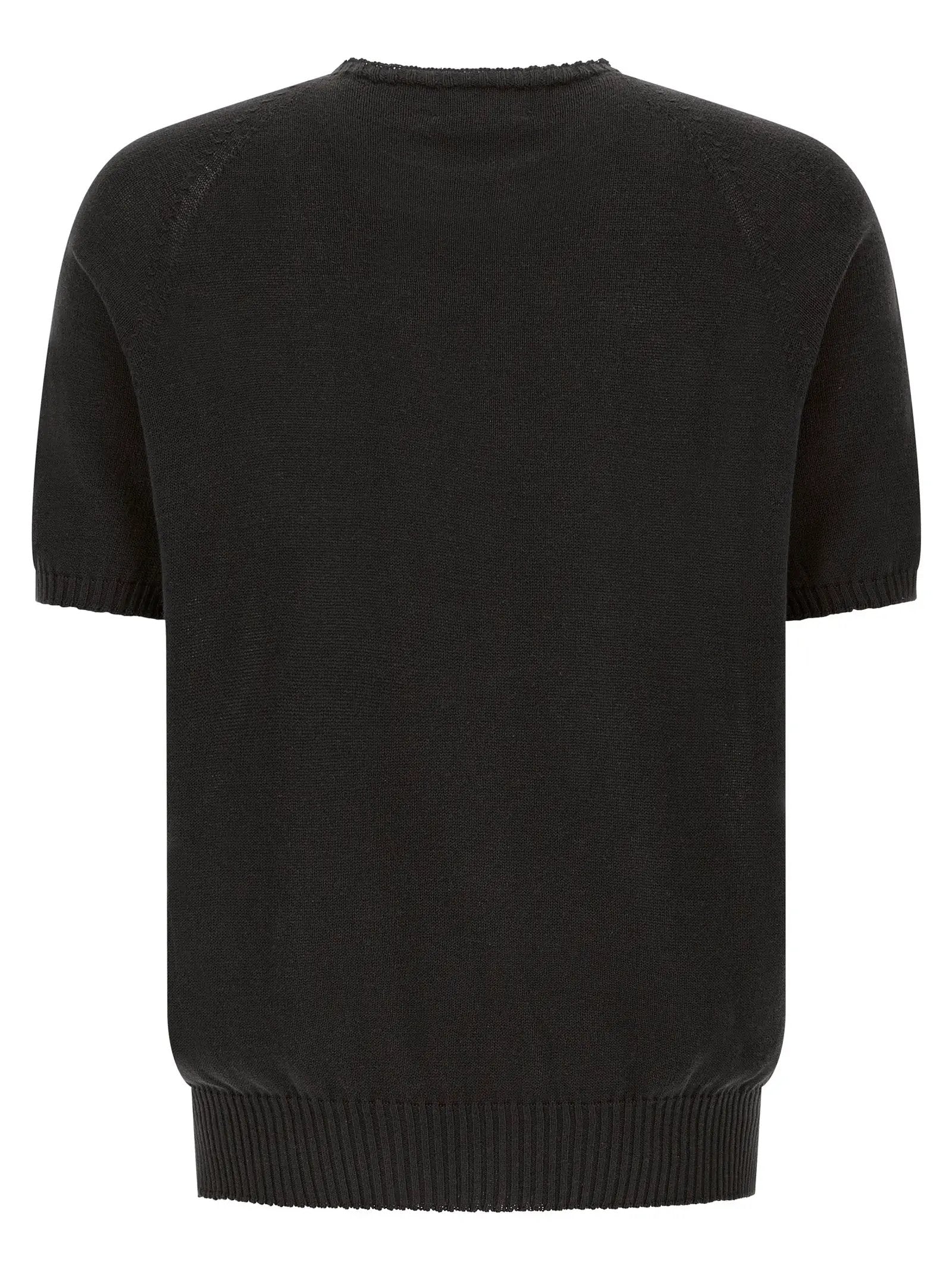 MA'RY'YA Black Cotton Cardigan