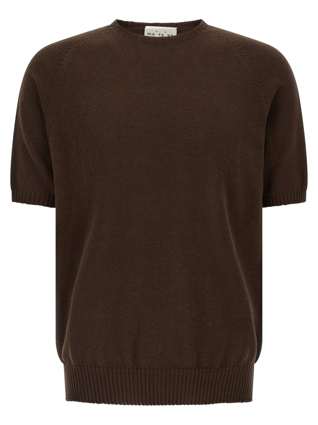 MA'RY'YA Brown Cotton Cardigan