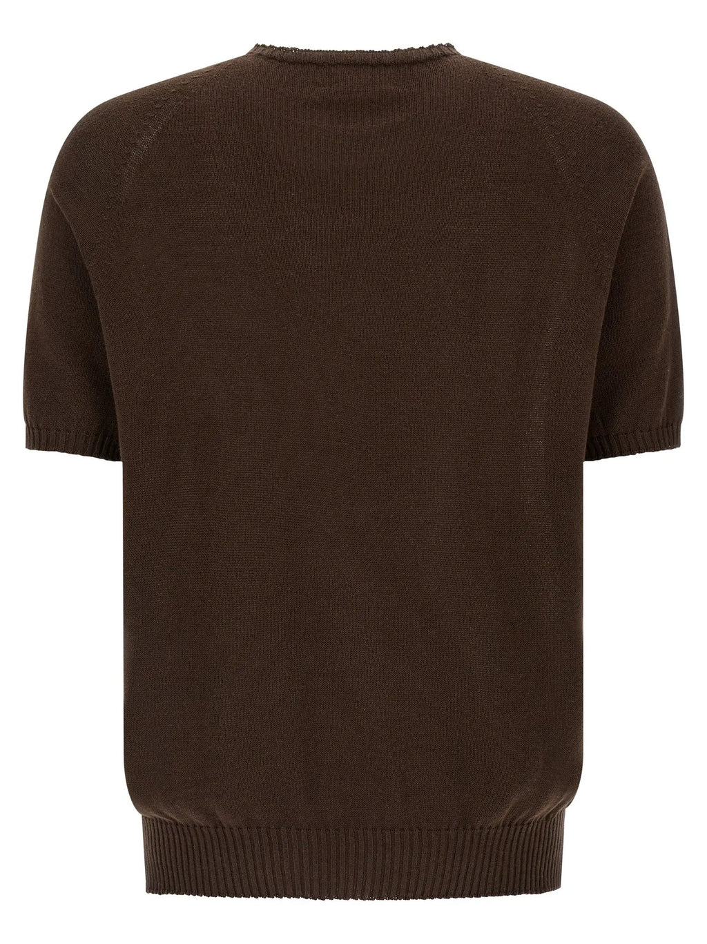 MA'RY'YA Brown Cotton Cardigan