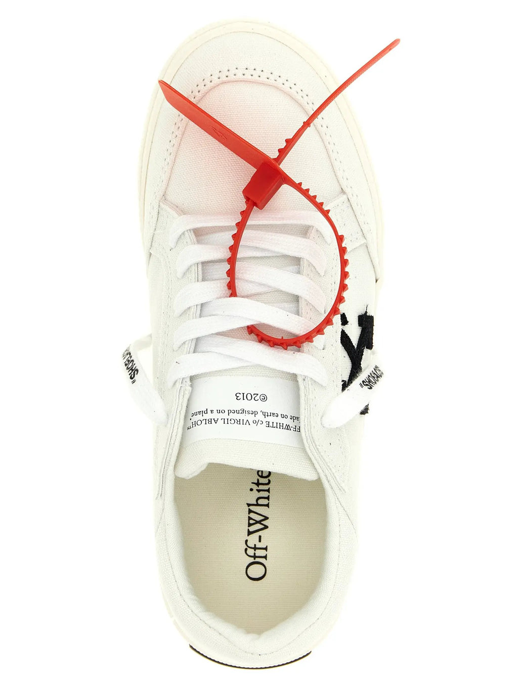 Off-White Bicolor Cotton Low Top Sneakers