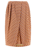Dries Van Noten Multicolor Silk Midi Skirt
