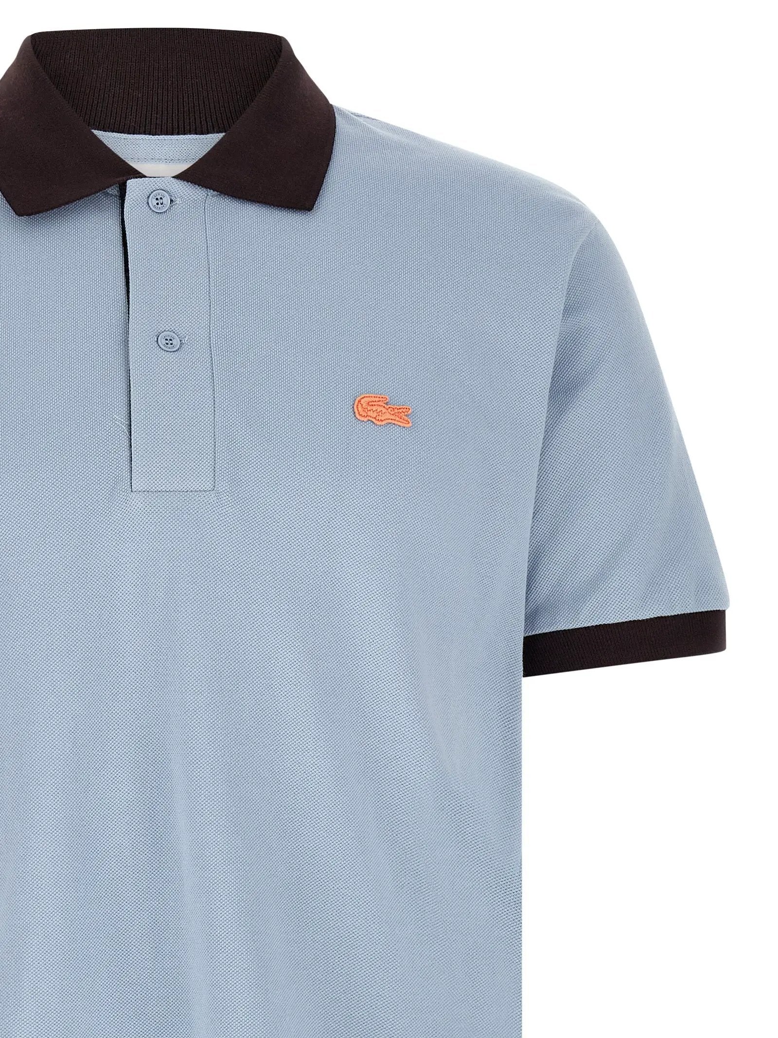 Lacoste Blue Cotton Polo Shirt