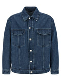 Veste en jean bleu en coton Fendi