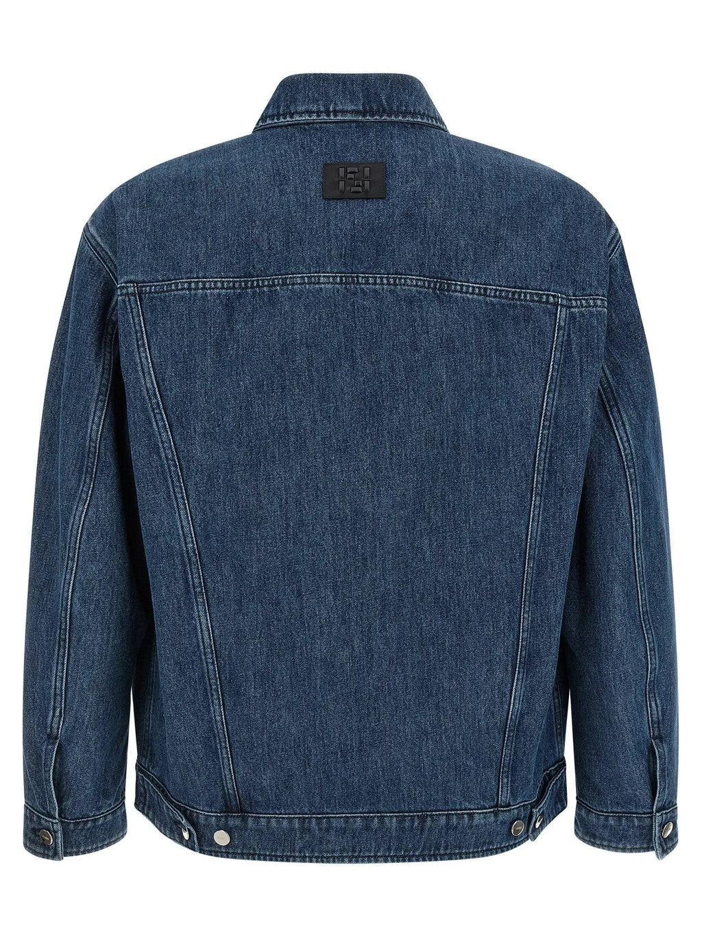 Veste en jean bleu en coton Fendi