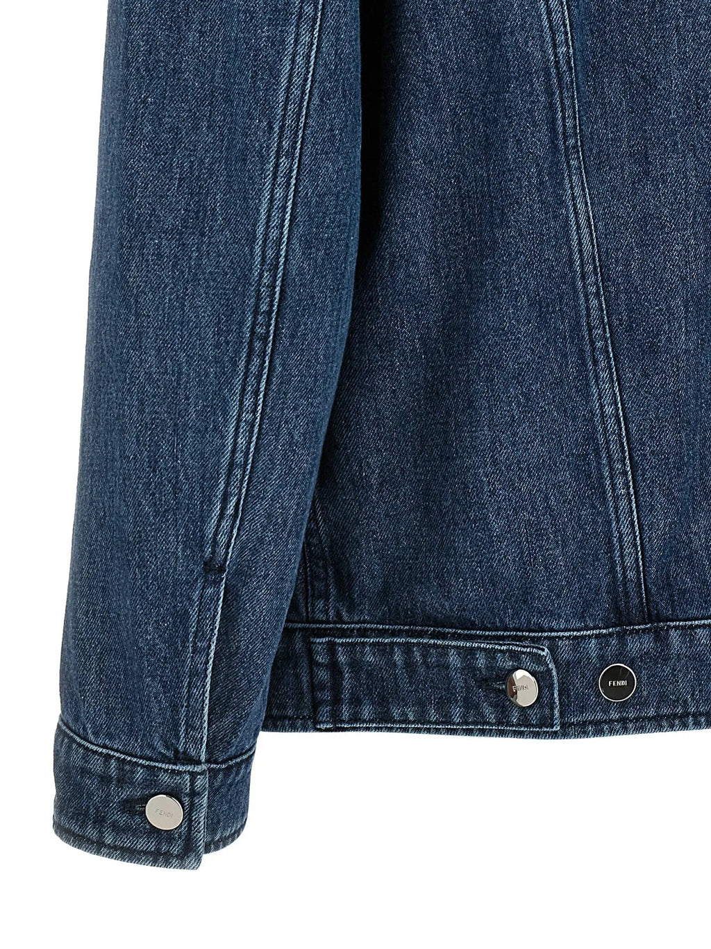 Veste en jean bleu en coton Fendi