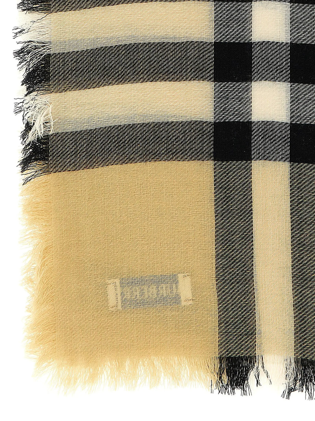 Écharpe en laine beige Burberry