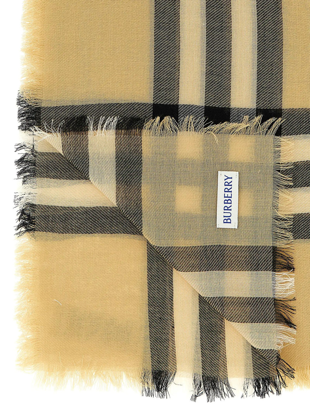 Écharpe en laine beige Burberry
