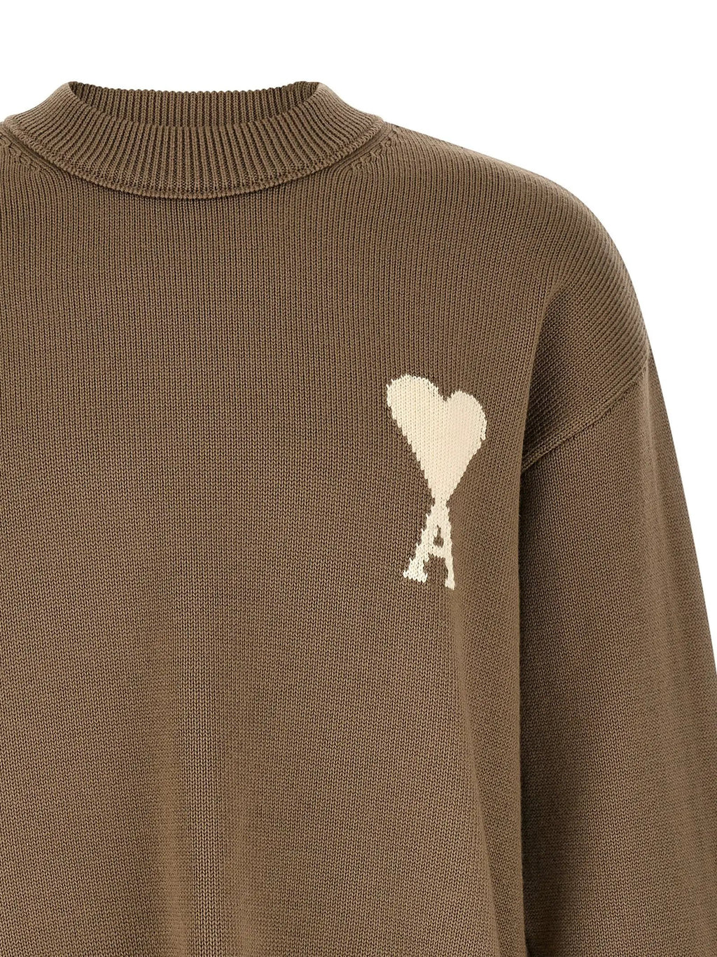 Gilet en laine beige Ami Paris