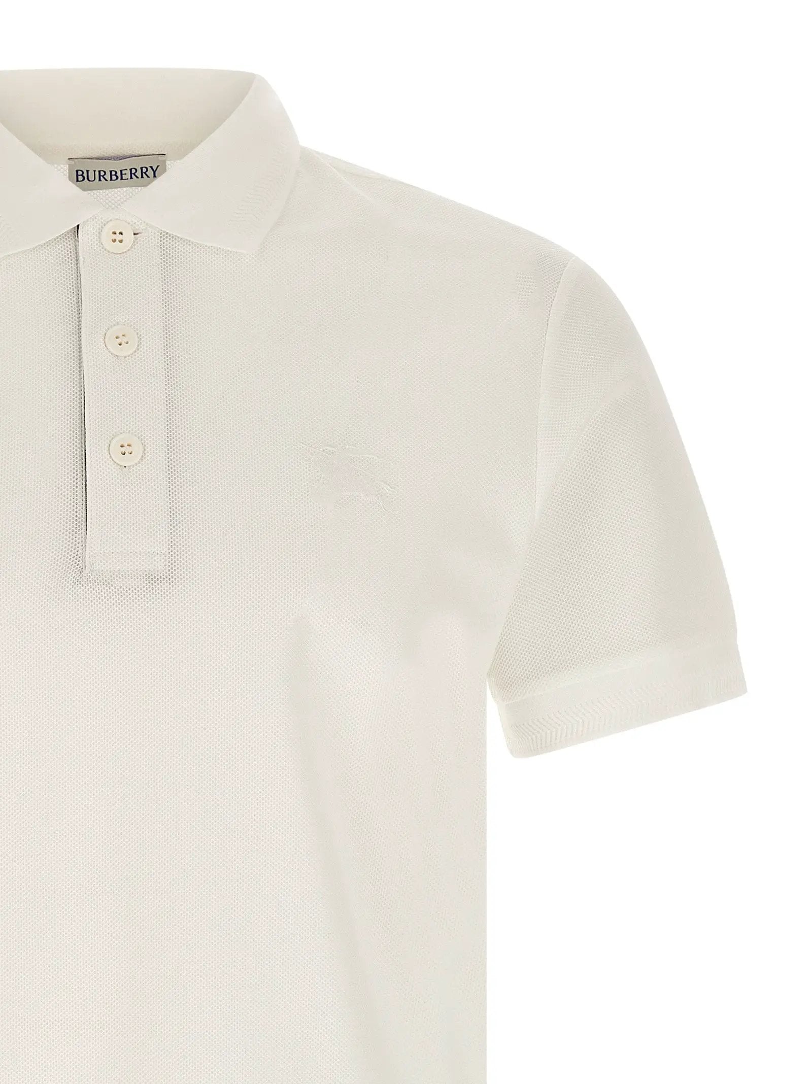 Polo Burberry en coton blanc