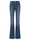 L'Agence Blue Cotton Flared Jeans