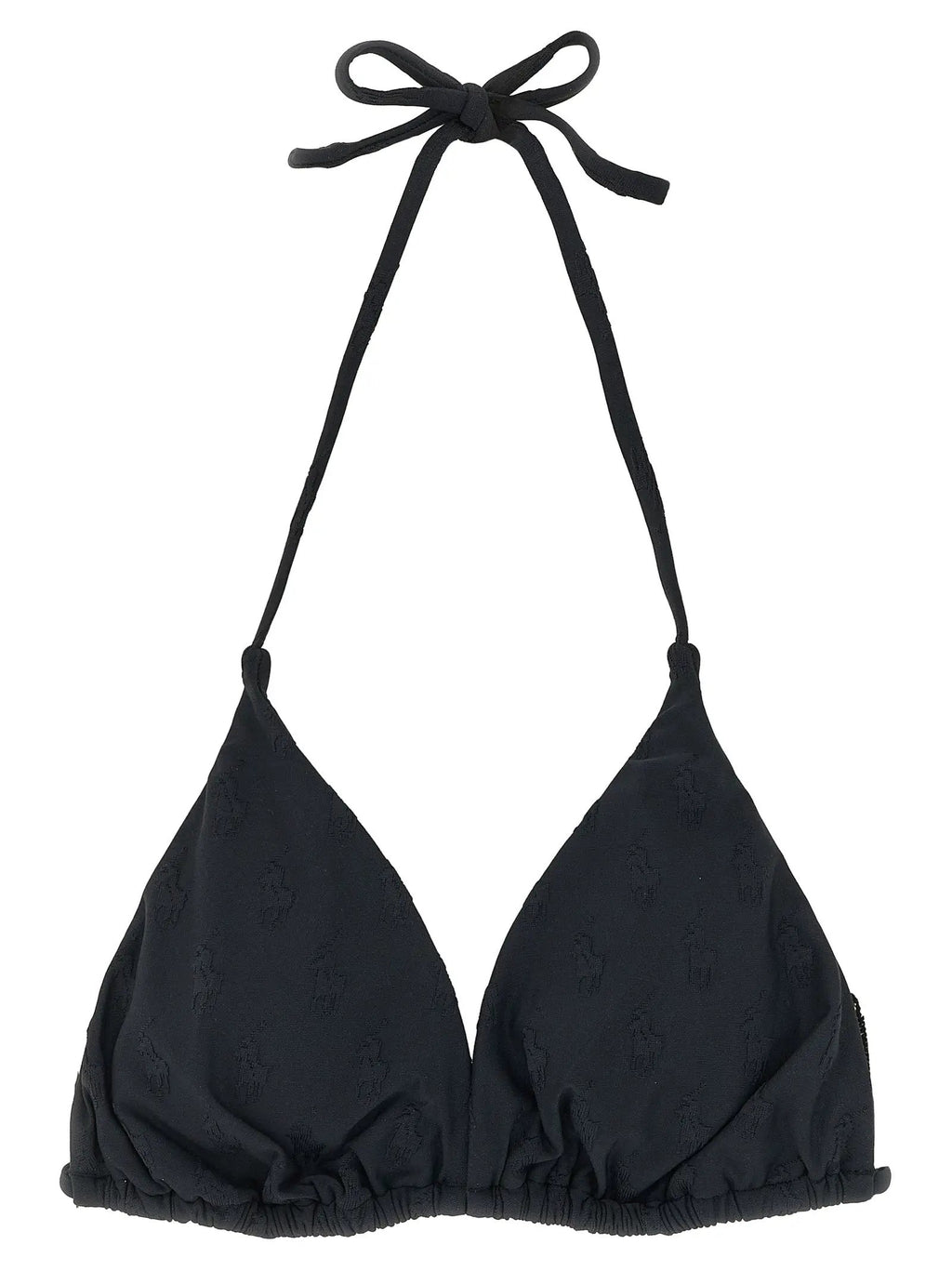 Polo Ralph Lauren Black Recycled Polyester Bikini
