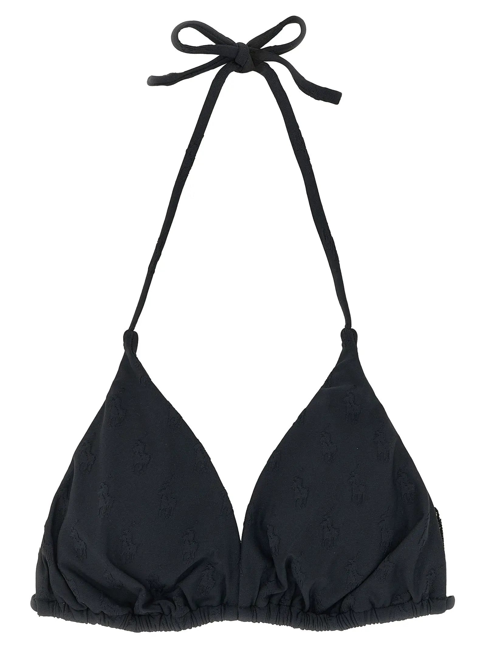 Polo Ralph Lauren Black Recycled Polyester Bikini