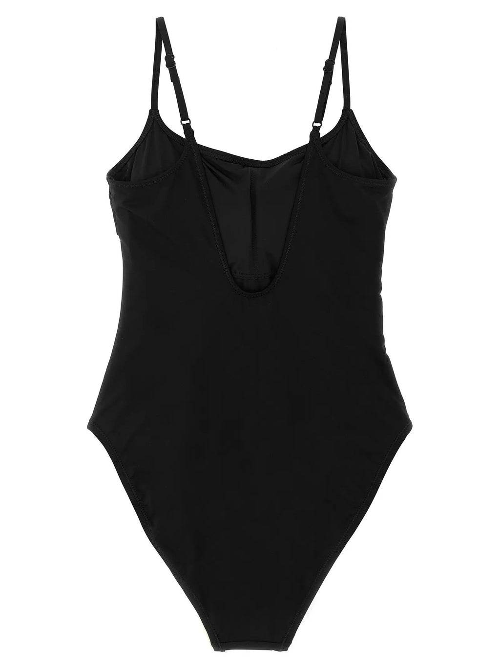 Polo Ralph Lauren Black Nylon One-Piece Swimsuit