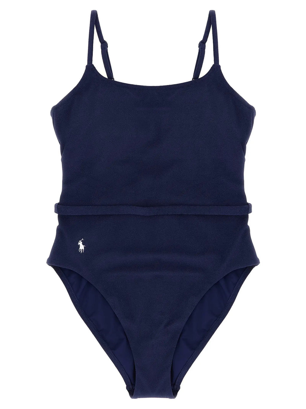 Polo Ralph Lauren Blue Polyester One-Piece Swimsuit