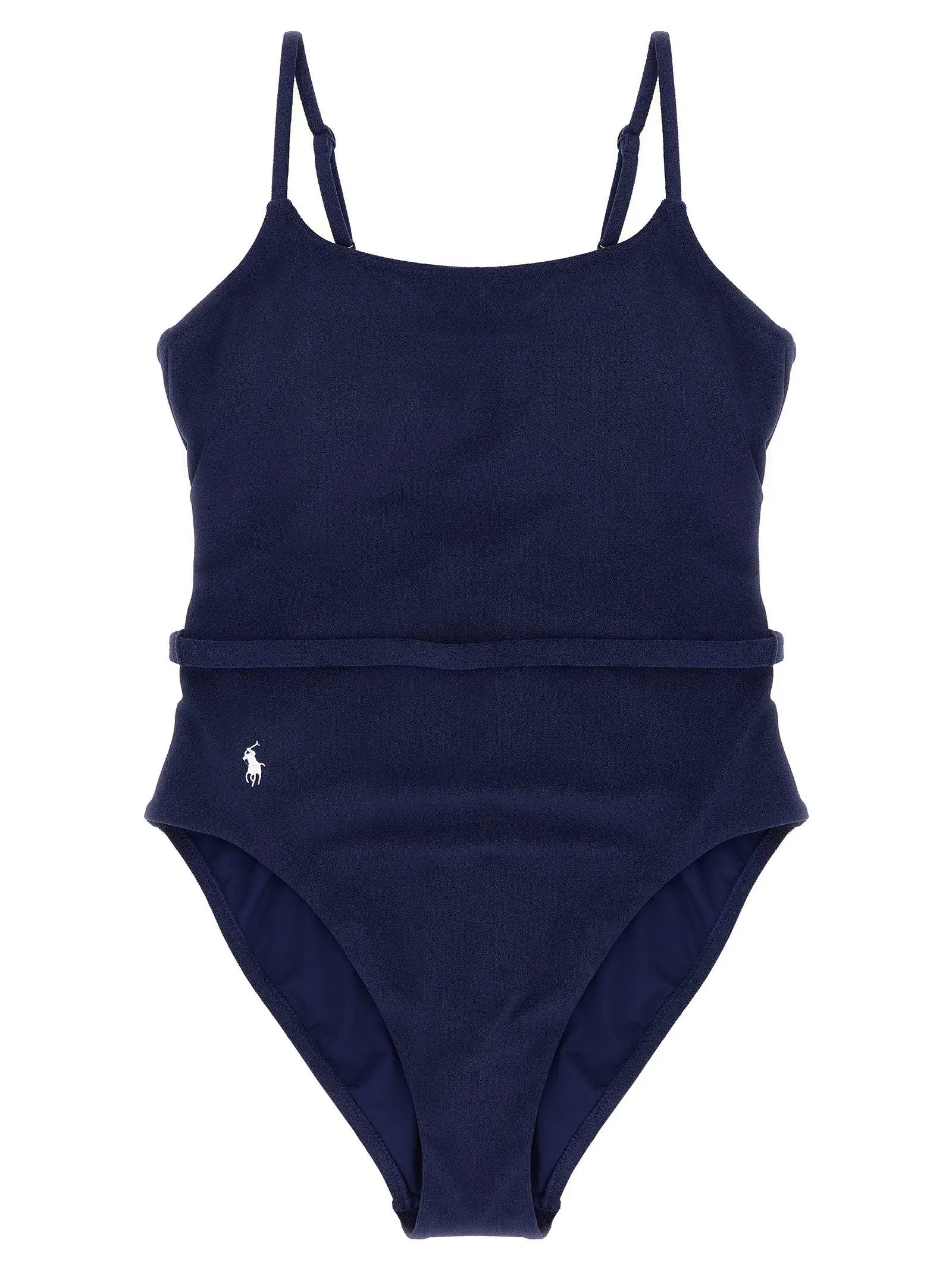 Polo Ralph Lauren Blue Polyester One-Piece Swimsuit