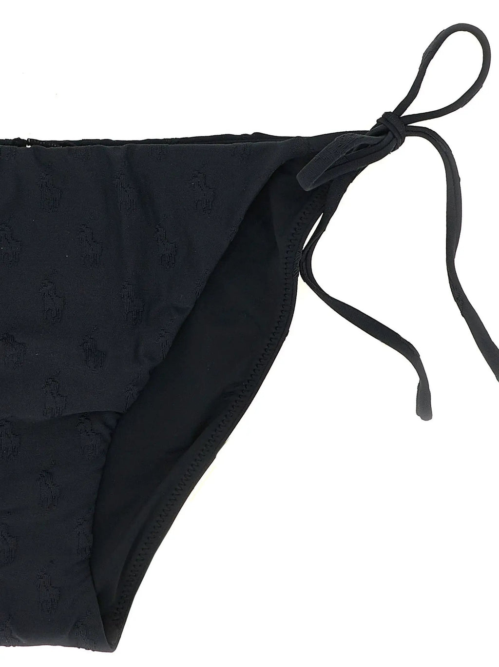 Polo Ralph Lauren Black Recycled Polyester Bikini