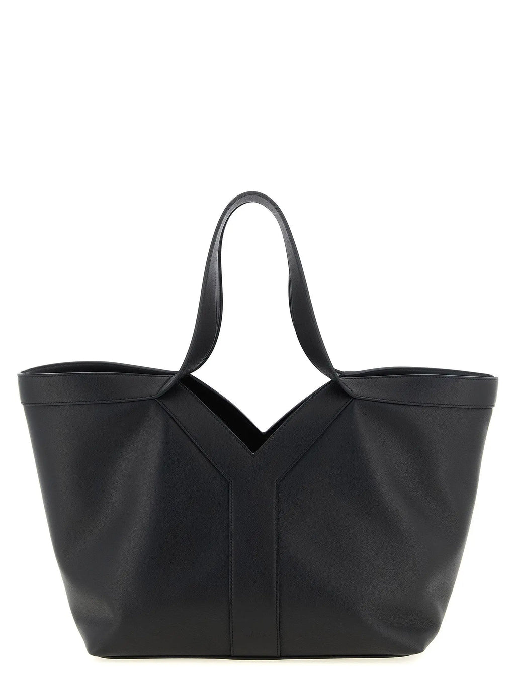 Saint Laurent Black Calfskin Tote Bag