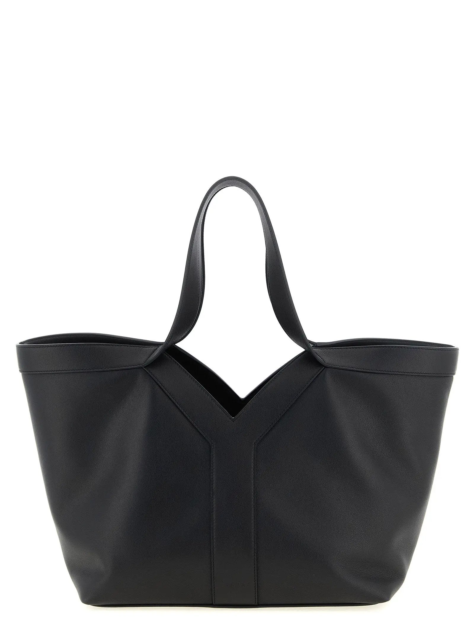Saint Laurent Black Calfskin Tote Bag