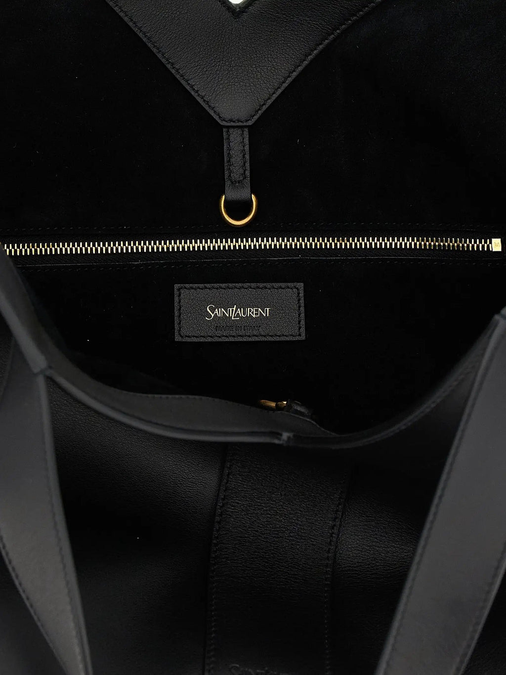Saint Laurent Black Calfskin Tote Bag