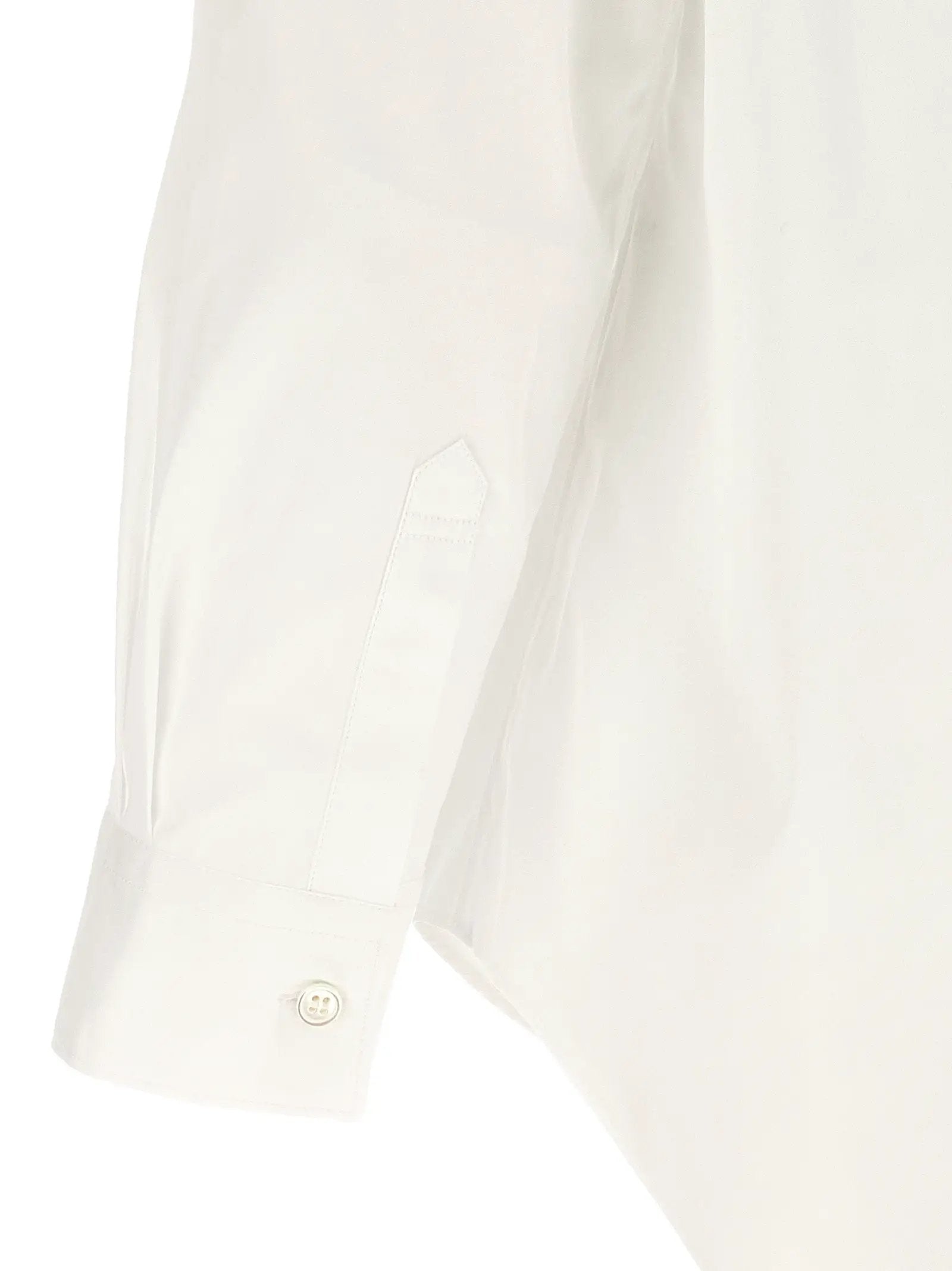 Comme Des Garçons White Cotton Blouse