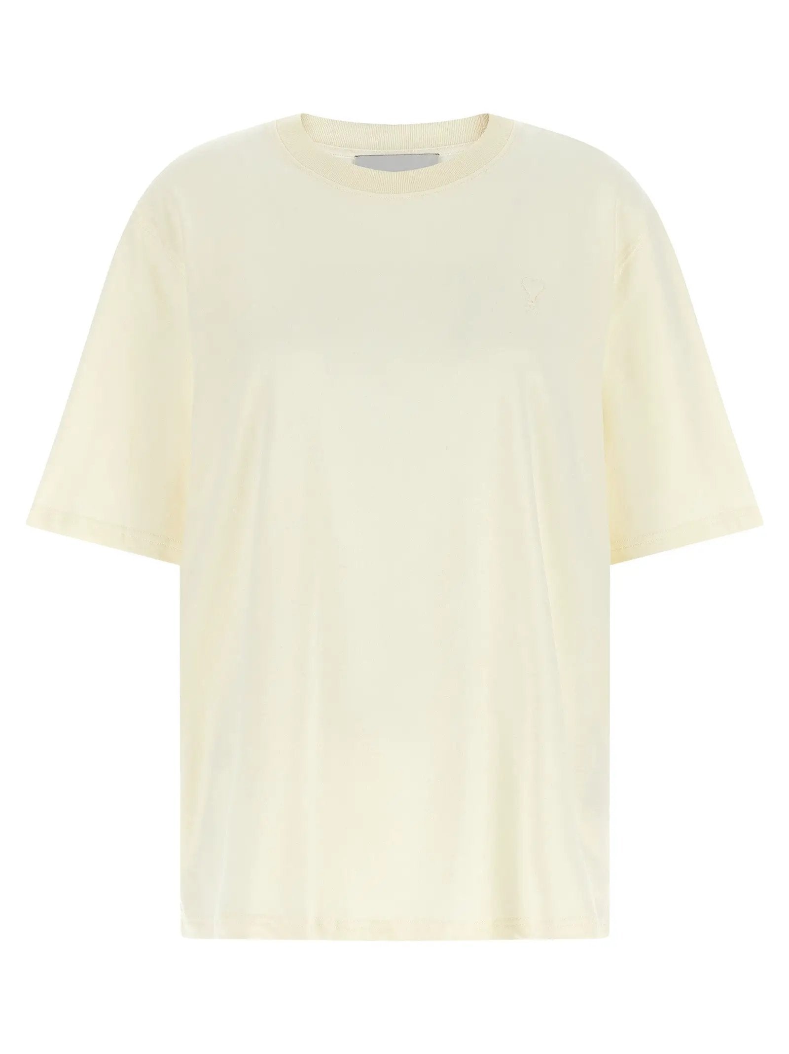 Ami Paris White Cotton T-Shirt