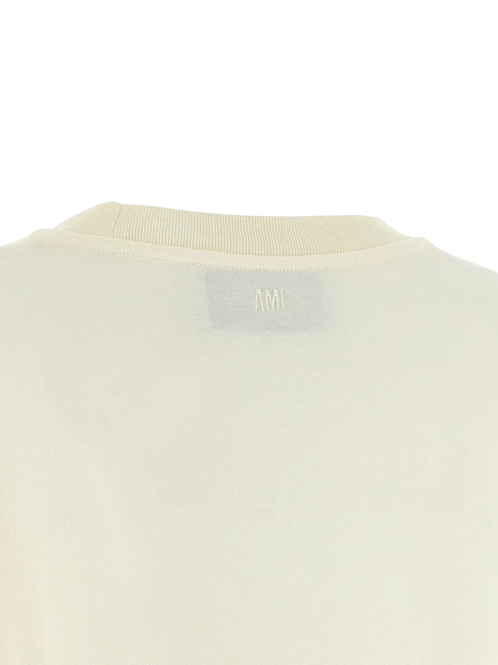 Ami Paris White Cotton T-Shirt