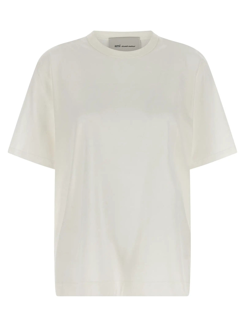 Ami Paris White Cotton T-Shirt