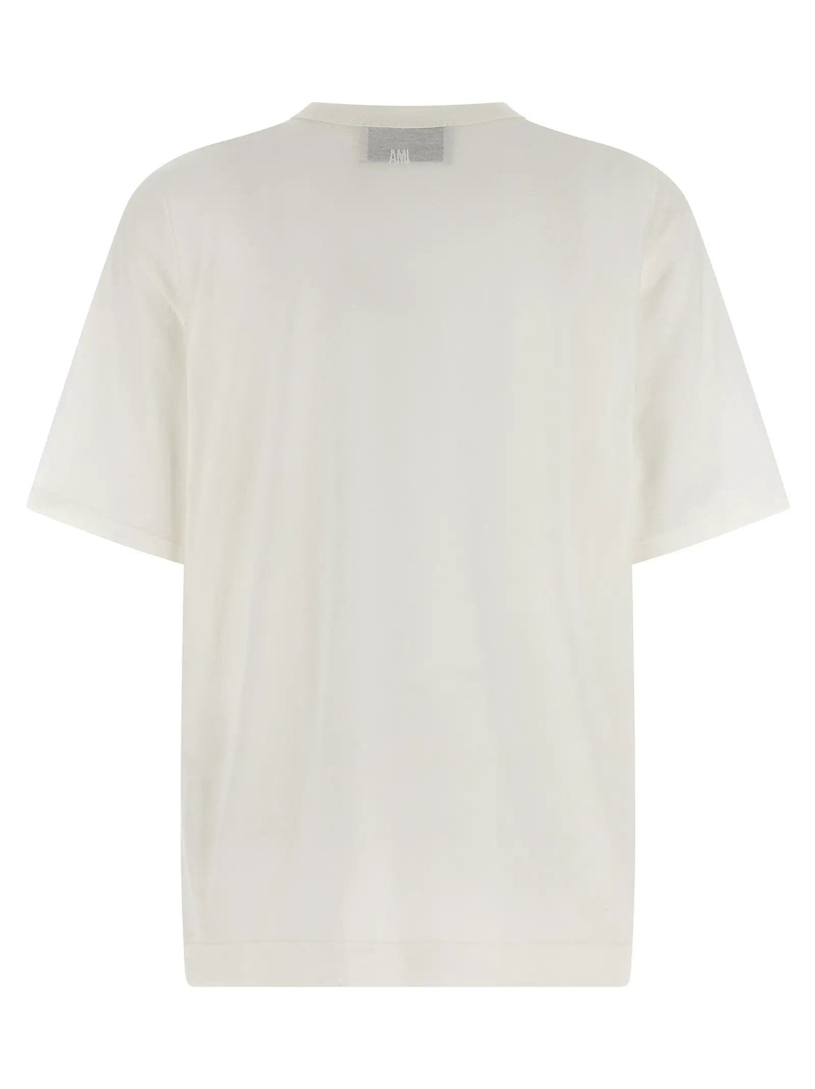 Ami Paris White Cotton T-Shirt