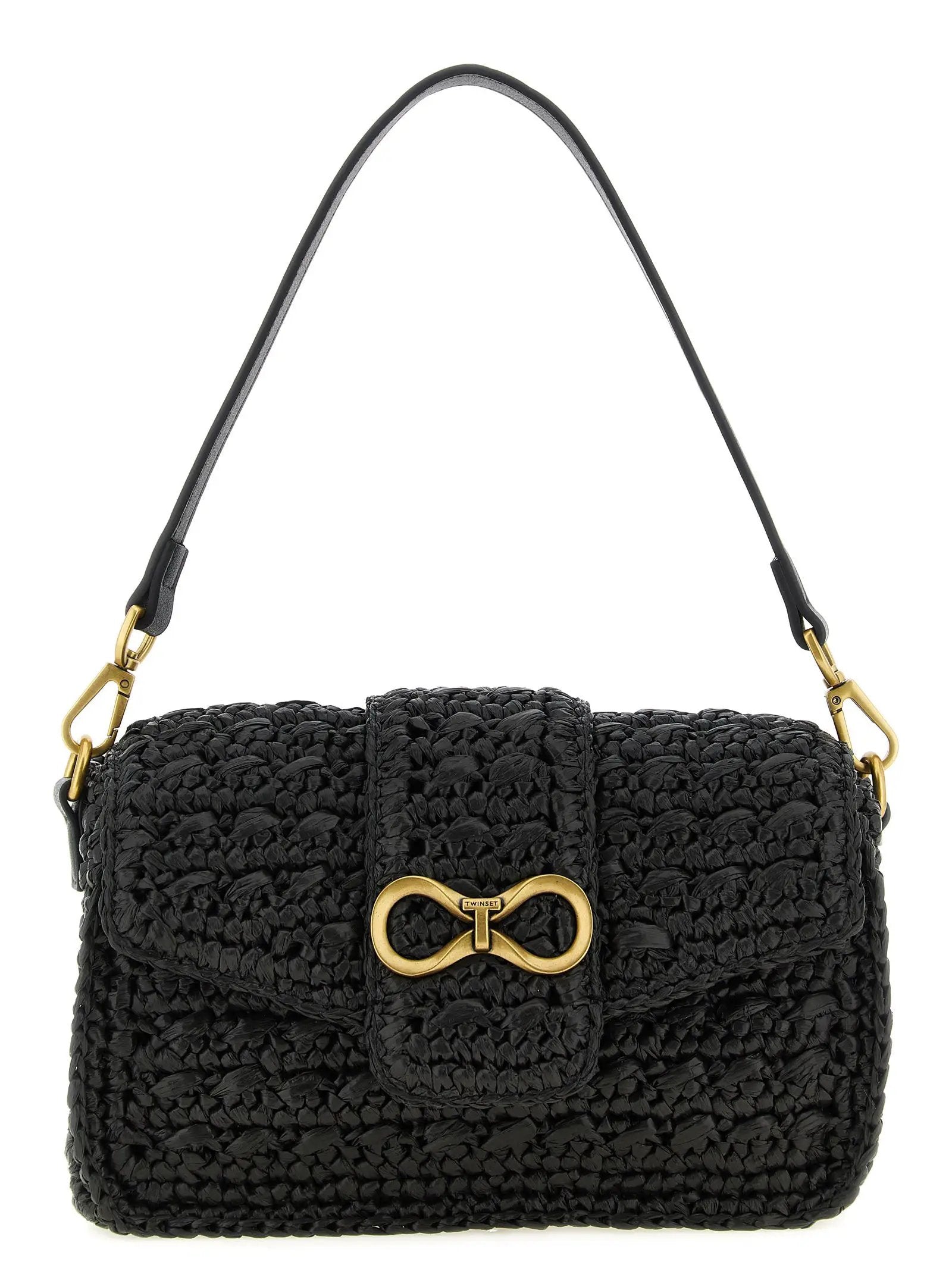 Twinset Black Polypropylene Crossbody Bag