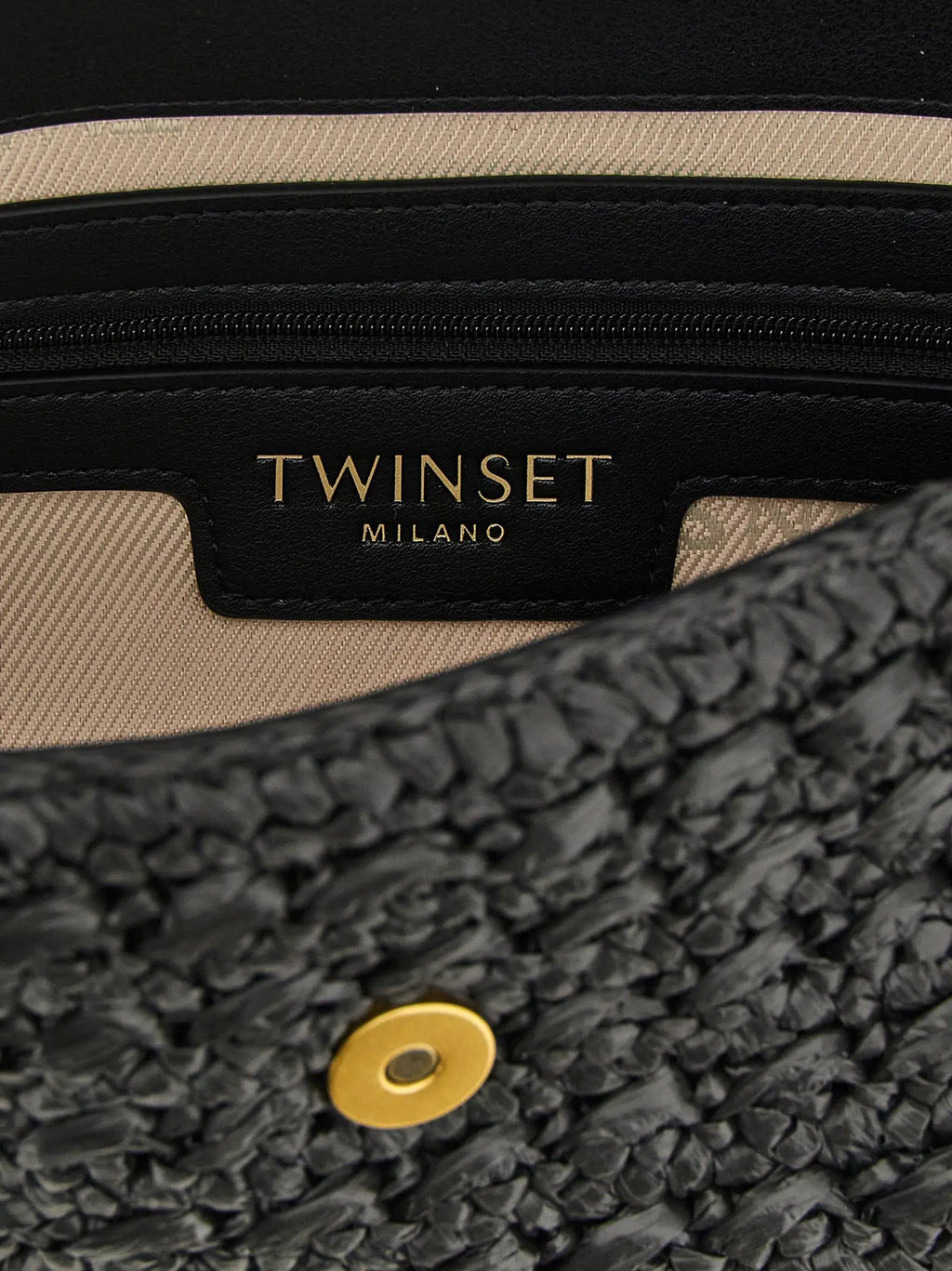 Twinset Black Polypropylene Crossbody Bag