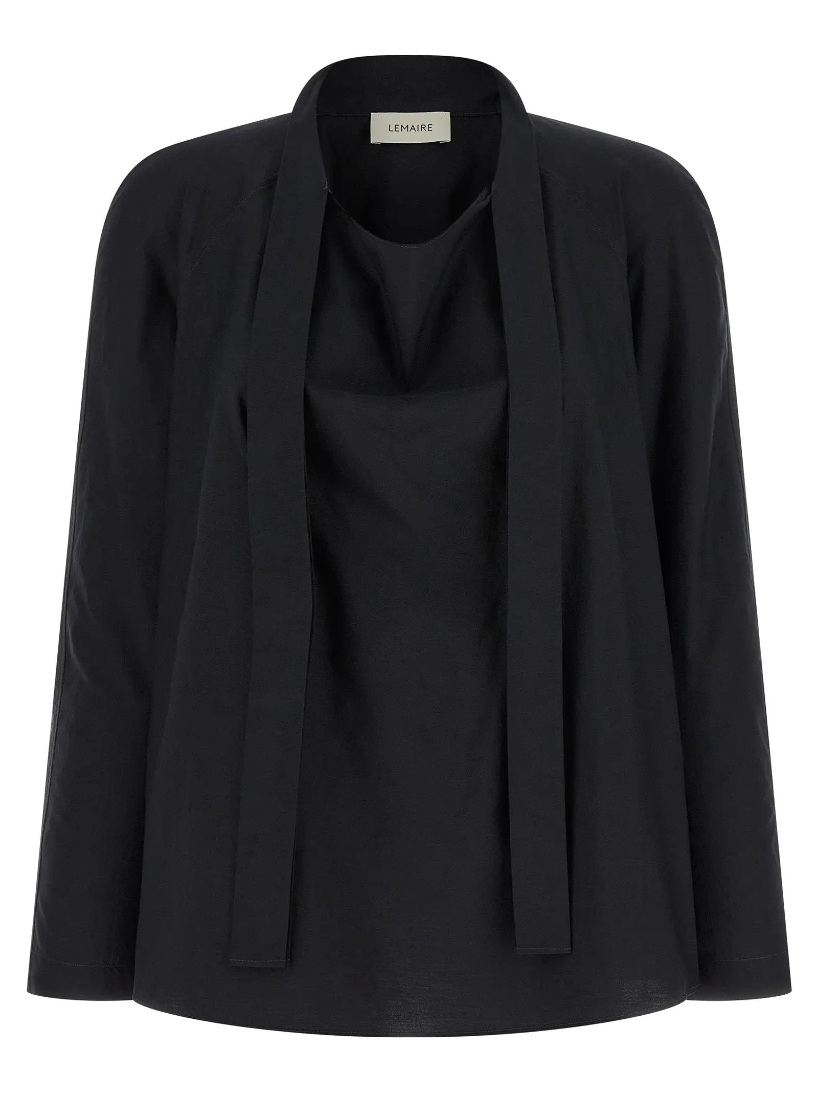 Lemaire Black Cotton Blouse
