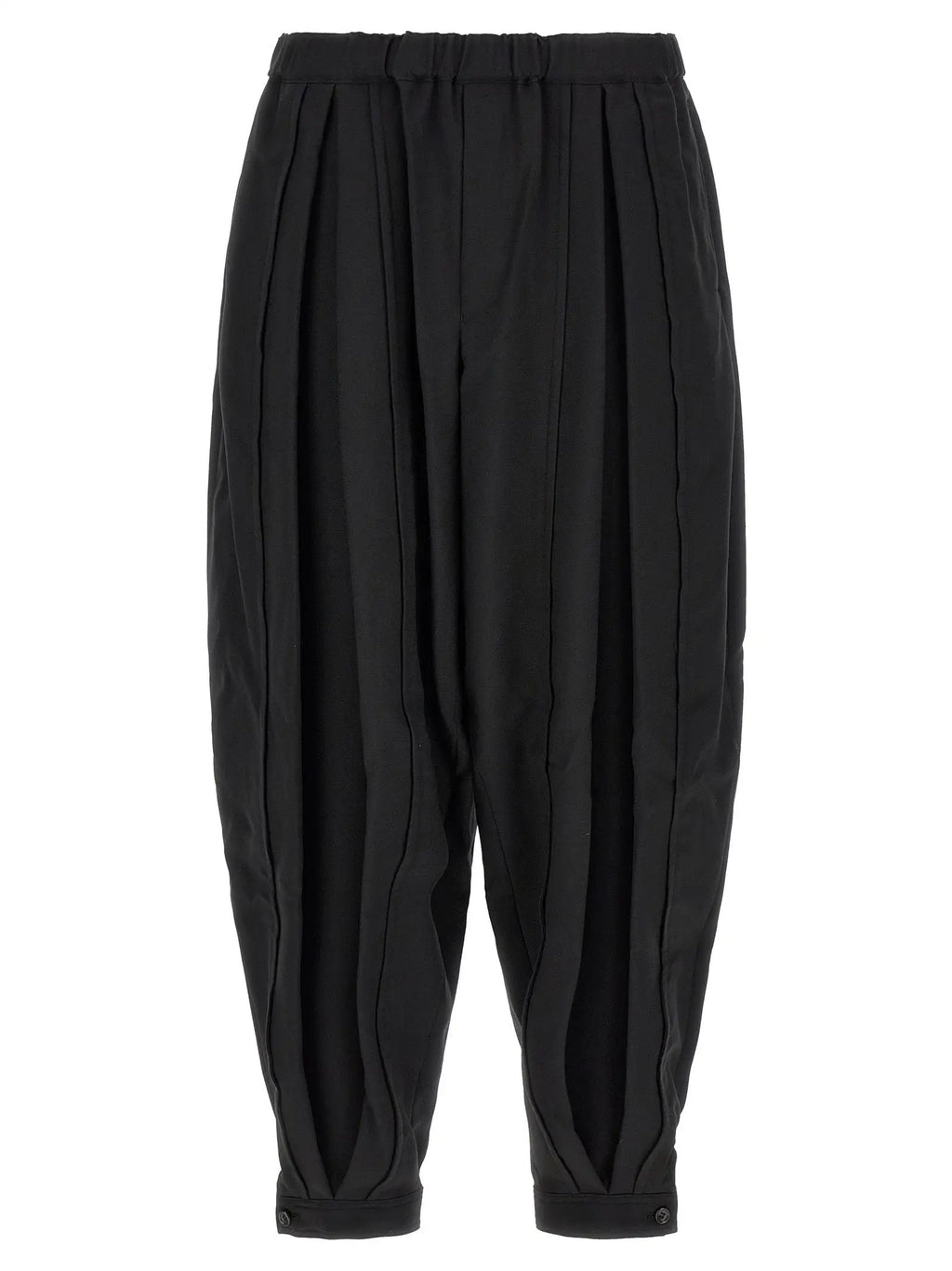 Comme Des Garçons Black Polyester Casual Pants