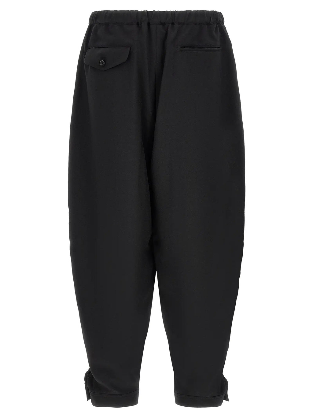 Comme Des Garçons Black Polyester Casual Pants