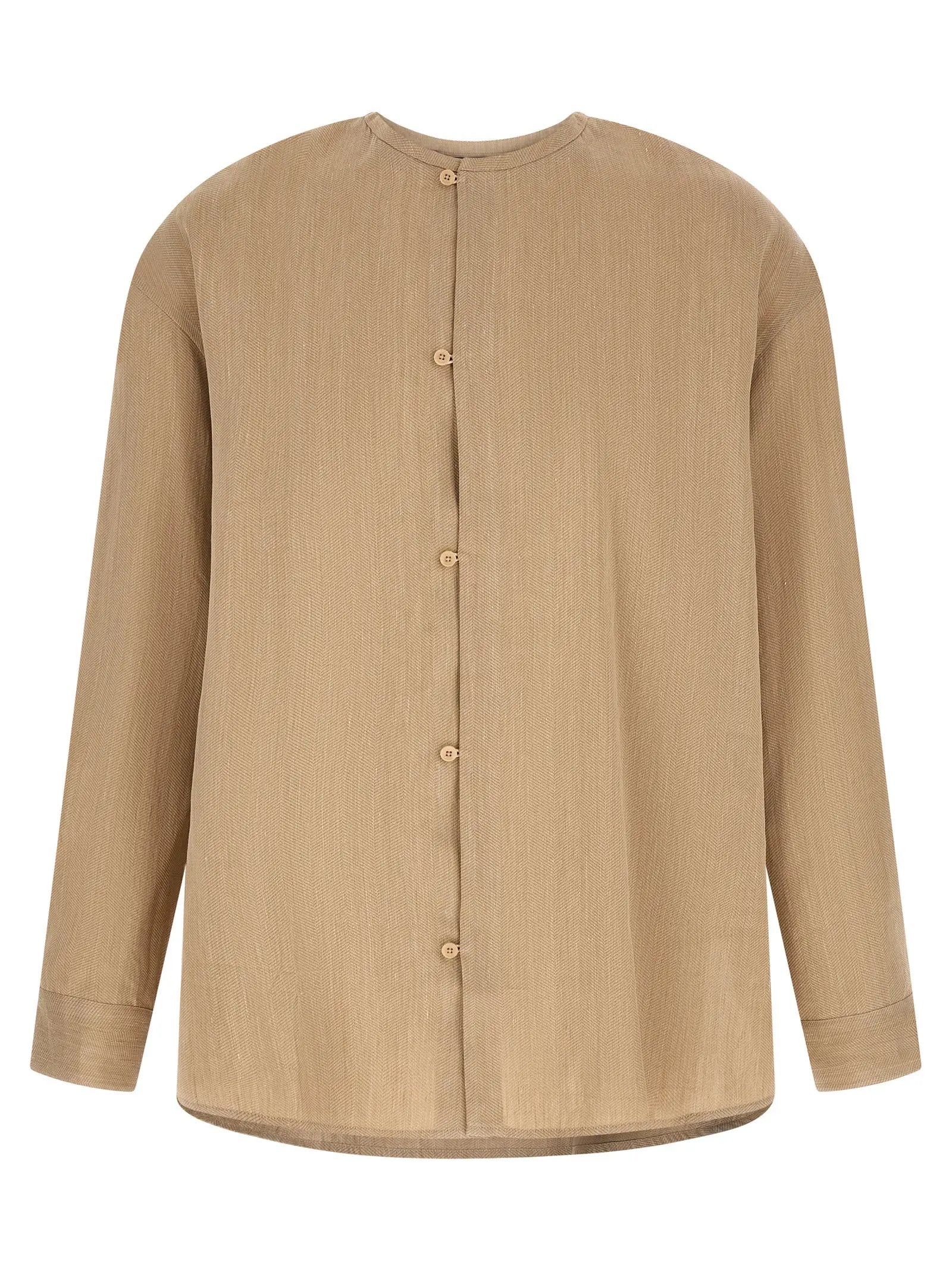 Jacquemus Beige Linen Blouse