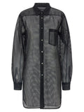 Comme Des Garçons Black Polyester Blouse