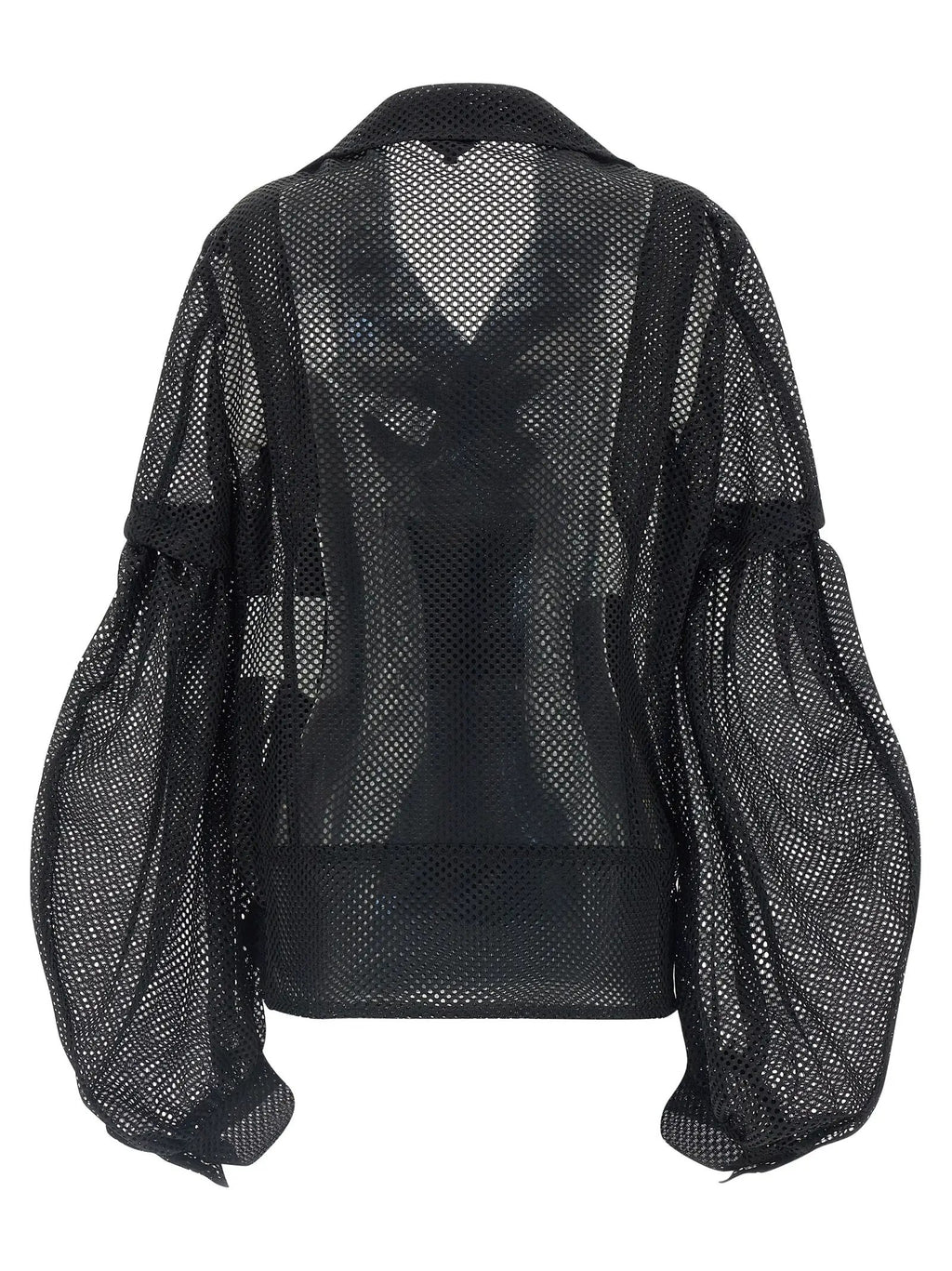 Comme Des Garçons Black Polyester Biker Jacket