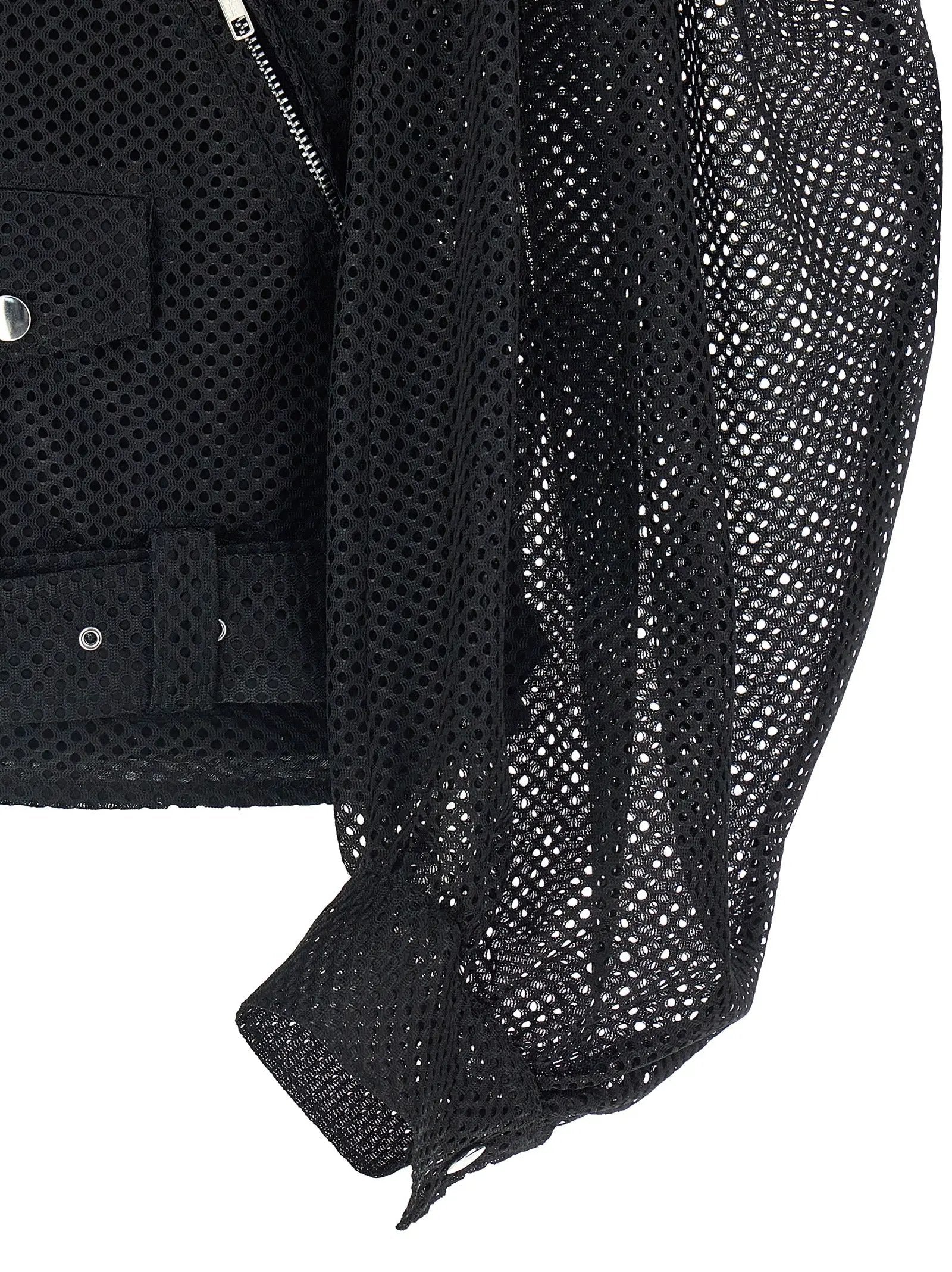 Comme Des Garçons Black Polyester Biker Jacket