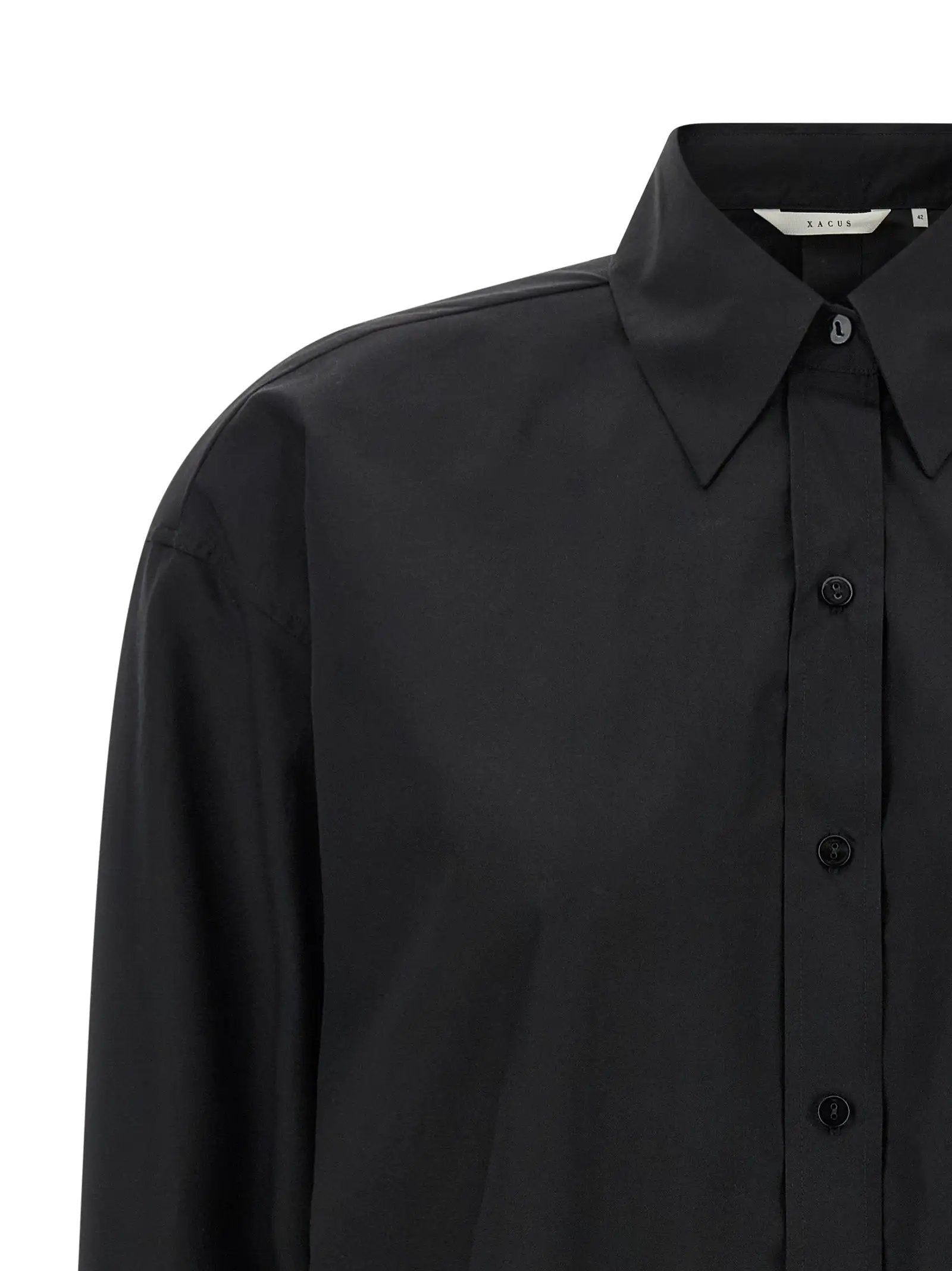 XACUS XACUS Black Cotton Blouse